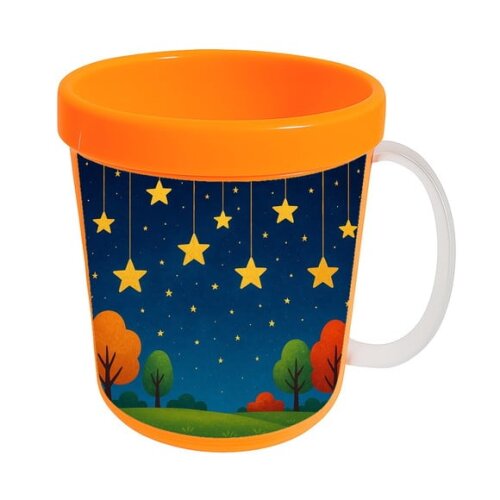 Caneca Acrílica Infantil Personalizada Noite das Estrelas