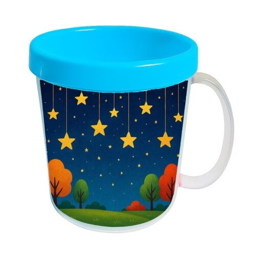 Caneca Acrílica Infantil Personalizada Noite das Estrelas