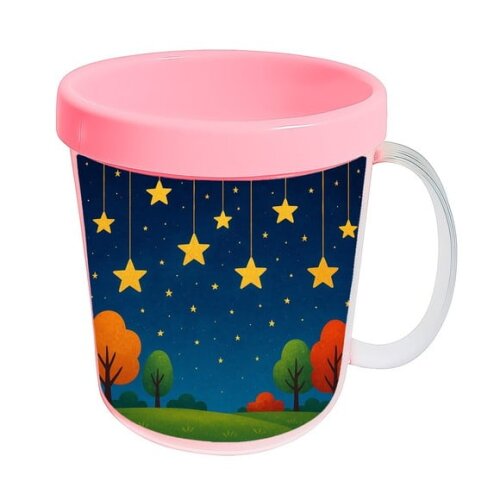 Caneca Acrílica Infantil Personalizada Noite das Estrelas