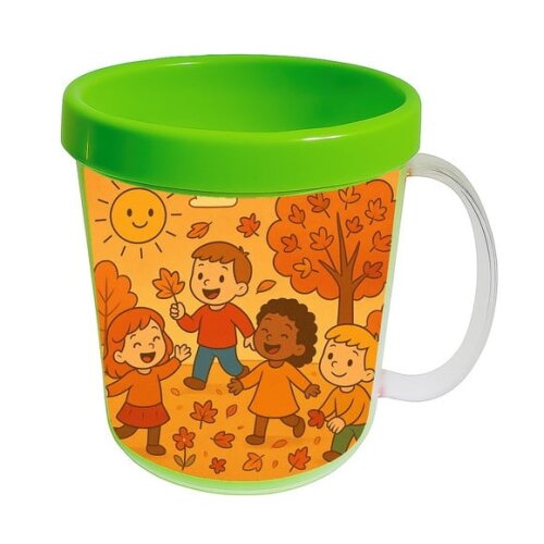 Caneca Acrílica Infantil Personalizada Outono Divertido