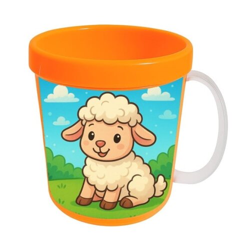 Caneca Acrílica Infantil Personalizada Ovelhinha