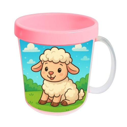 Caneca Acrílica Infantil Personalizada Ovelhinha