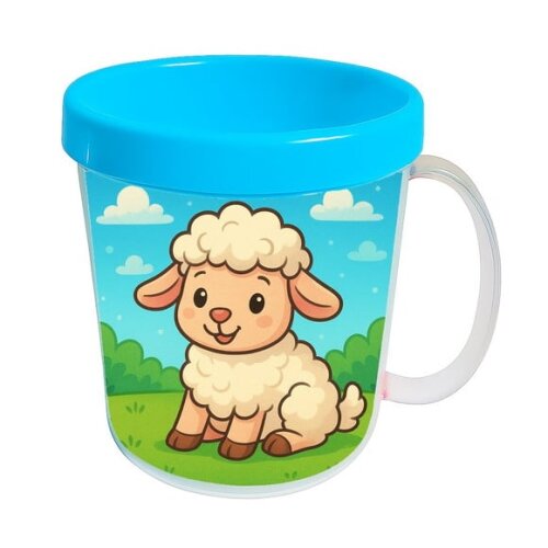 Caneca Acrílica Infantil Personalizada Ovelhinha