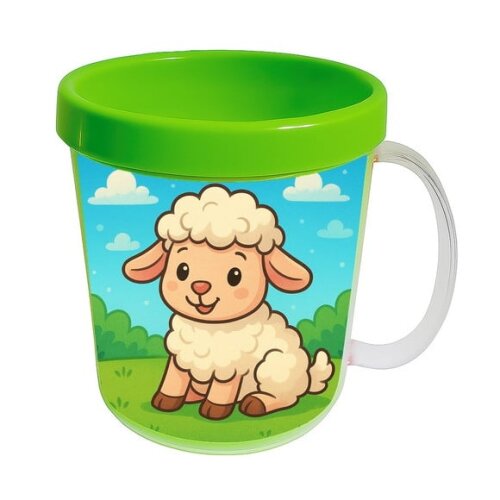 Caneca Acrílica Infantil Personalizada Ovelhinha