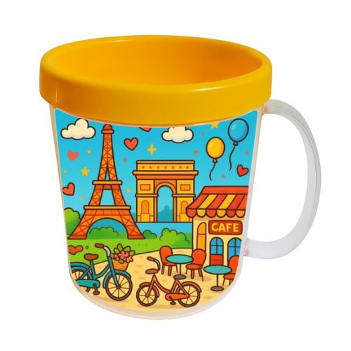 Caneca Acrílica Infantil Personalizada Paris