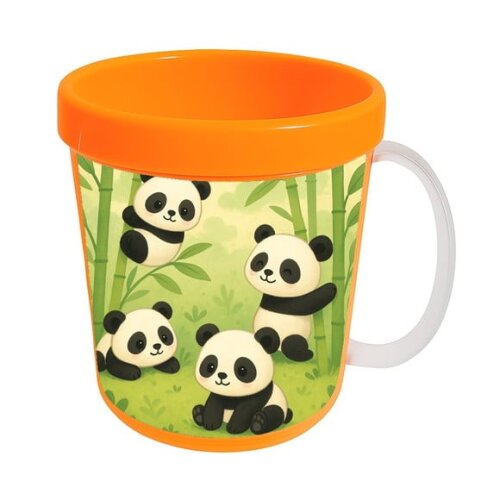 Caneca Acrílica Infantil Personalizada Pandinhas