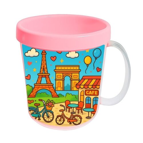 Caneca Acrílica Infantil Personalizada Paris