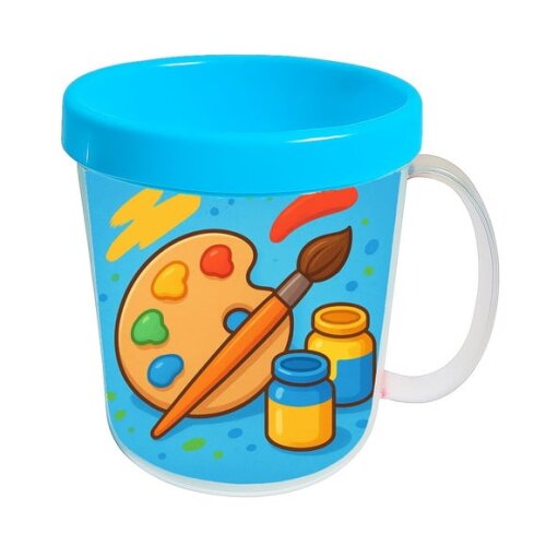 Caneca Acrílica Infantil Personalizada Pintura e Tintas