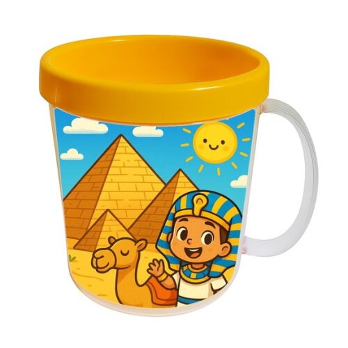 Caneca Acrílica Infantil Personalizada Pirâmides do Egito