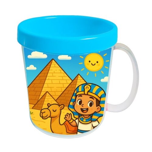 Caneca Acrílica Infantil Personalizada Pirâmides do Egito