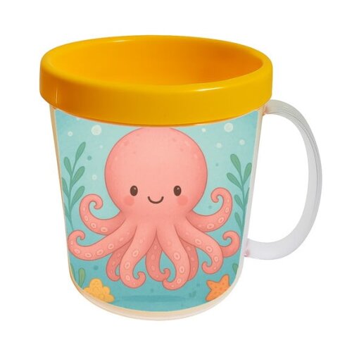 Caneca Acrílica Infantil Personalizada Polvo