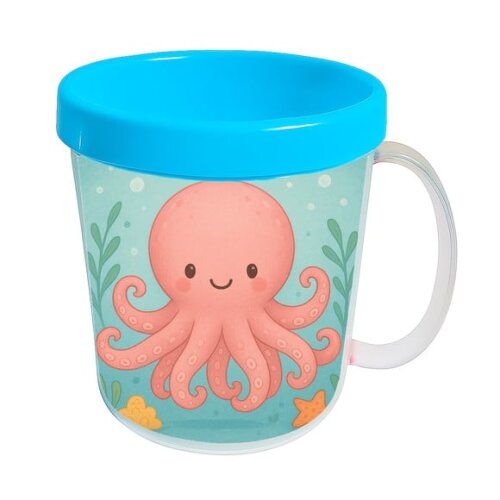 Caneca Acrílica Infantil Personalizada Polvo
