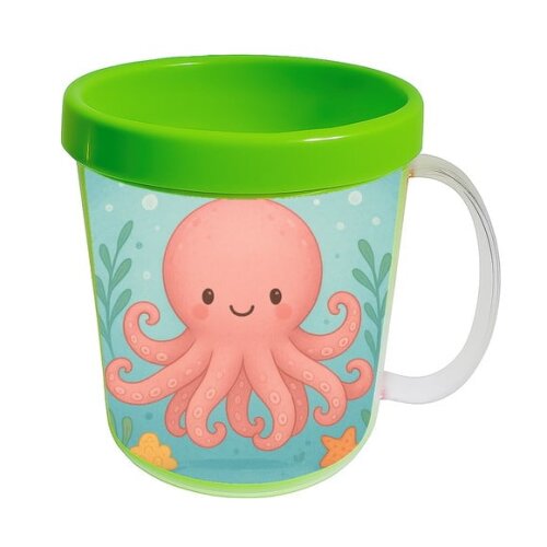 Caneca Acrílica Infantil Personalizada Polvo