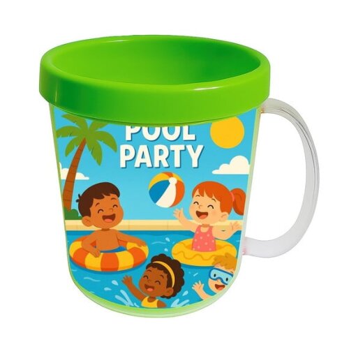 Caneca Acrílica Infantil Personalizada Pool Party
