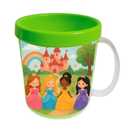 Caneca Acrílica Infantil Personalizada Princesas Encantadas