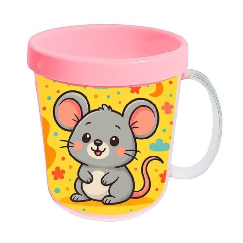 Caneca Acrílica Infantil Personalizada Ratinho Fofo