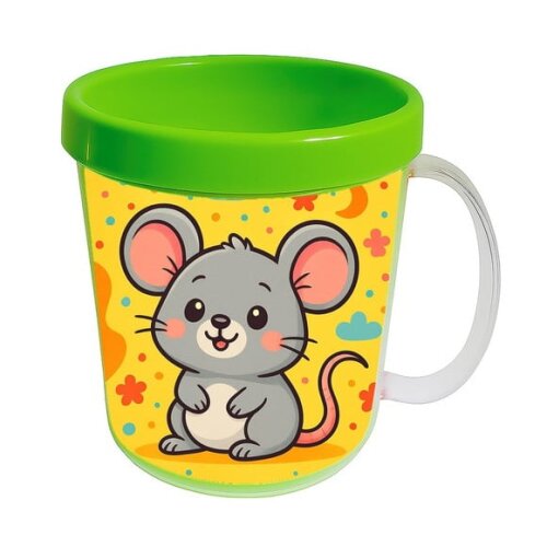 Caneca Acrílica Infantil Personalizada Ratinho Fofo
