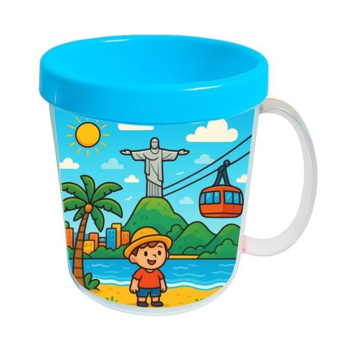Caneca Acrílica Infantil Personalizada Rio de Janeiro