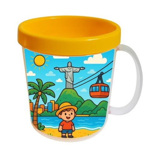 Caneca Acrílica Infantil Personalizada Rio de Janeiro