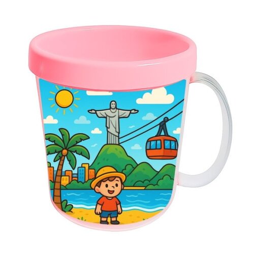 Caneca Acrílica Infantil Personalizada Rio de Janeiro