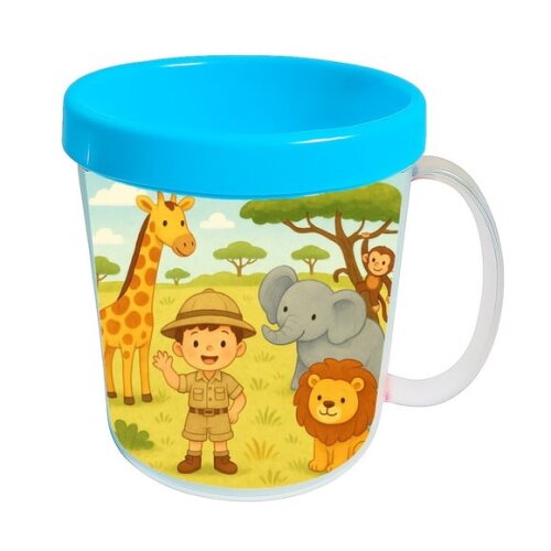 Caneca Acrílica Infantil Personalizada Safari