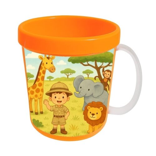Caneca Acrílica Infantil Personalizada Safari