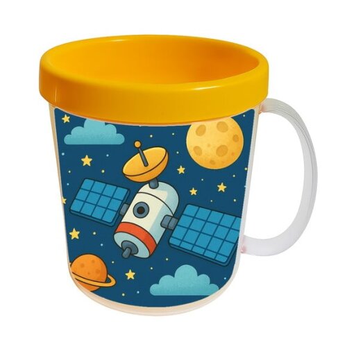 Caneca Acrílica Infantil Personalizada Satélite