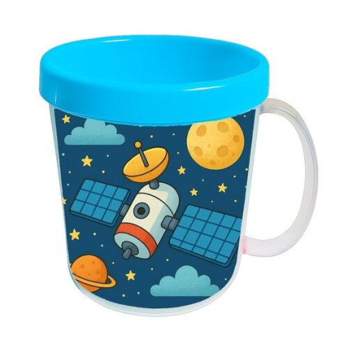 Caneca Acrílica Infantil Personalizada Satélite