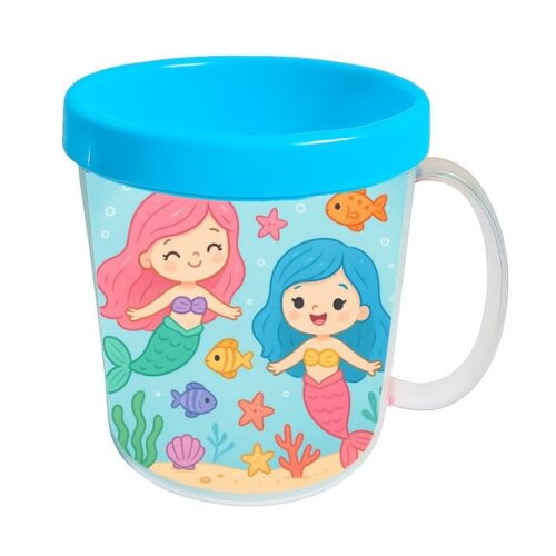 Caneca Acrílica Infantil Personalizada Sereias