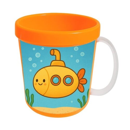 Caneca Acrílica Infantil Personalizada Submarino