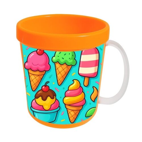 Caneca Acrílica Infantil Personalizada Sorvetes