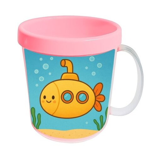 Caneca Acrílica Infantil Personalizada Submarino