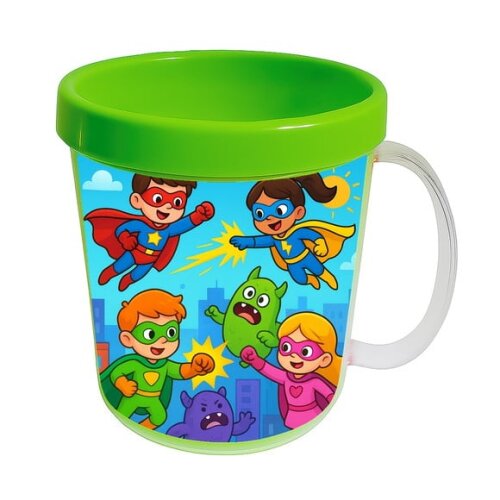 Caneca Acrílica Infantil Personalizada Super Heróis