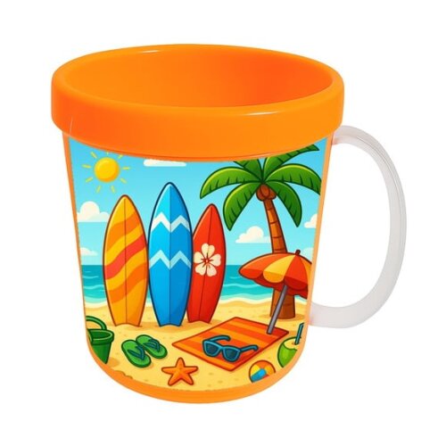 Caneca Acrílica Infantil Personalizada Surf