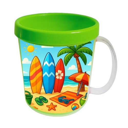 Caneca Acrílica Infantil Personalizada Surf