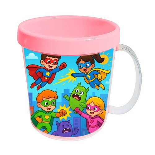 Caneca Acrílica Infantil Personalizada Super Heróis