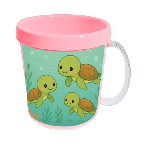 Caneca Acrílica Infantil Personalizada Tartaruguinhas