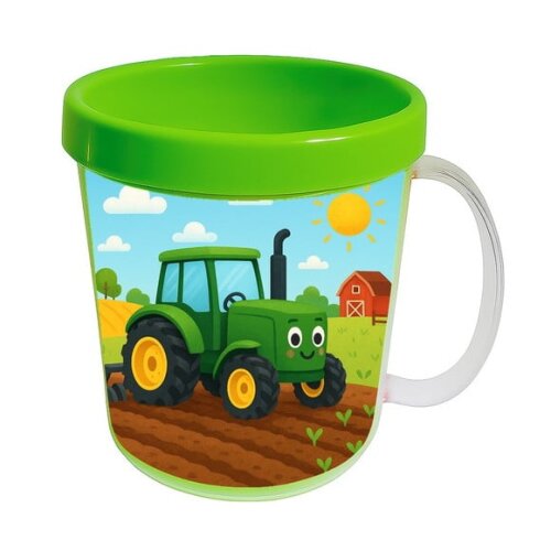 Caneca Acrílica Infantil Personalizada Trator