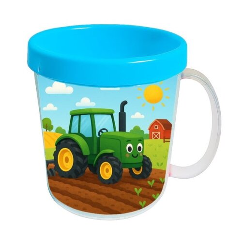 Caneca Acrílica Infantil Personalizada Trator