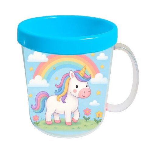 Caneca Acrílica Infantil Personalizada Unicórnio