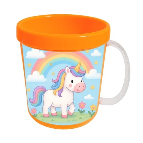 Caneca Acrílica Infantil Personalizada Unicórnio