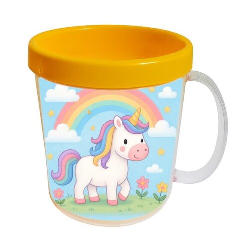 Caneca Acrílica Infantil Personalizada Unicórnio