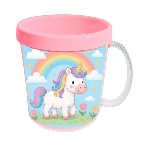 Caneca Acrílica Infantil Personalizada Unicórnio