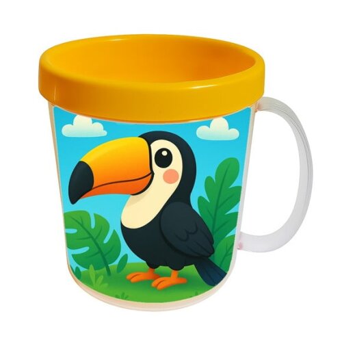 Caneca Acrílica Infantil Personalizada Tucano