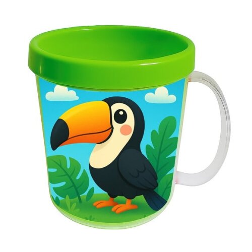 Caneca Acrílica Infantil Personalizada Tucano