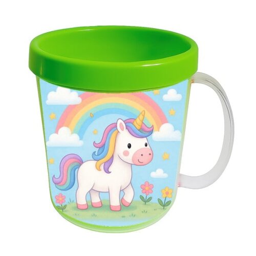 Caneca Acrílica Infantil Personalizada Unicórnio