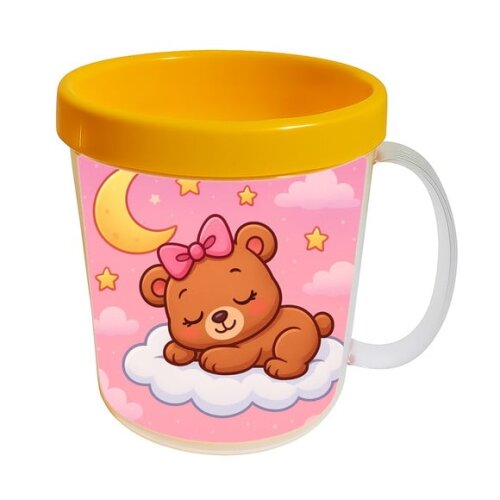 Caneca Acrílica Infantil Personalizada Ursinha Soninho