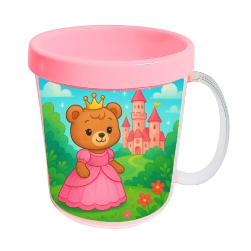 Caneca Acrílica Infantil Personalizada Ursinha Princesa