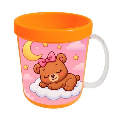 Caneca Acrílica Infantil Personalizada Ursinha Soninho