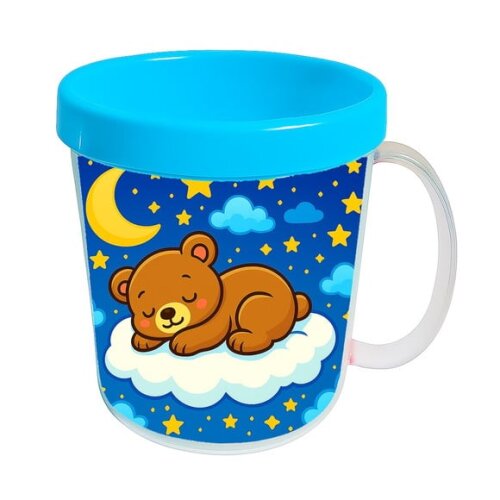 Caneca Acrílica Infantil Personalizada Ursinho Soninho